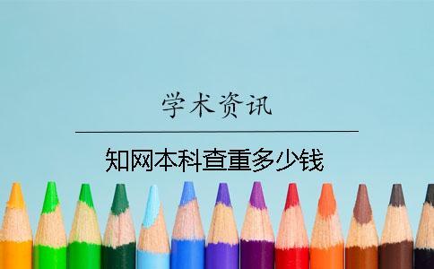 學(xué)術(shù)本科查重多少錢