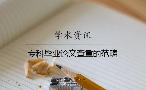 ?？飘厴I論文查重的范疇